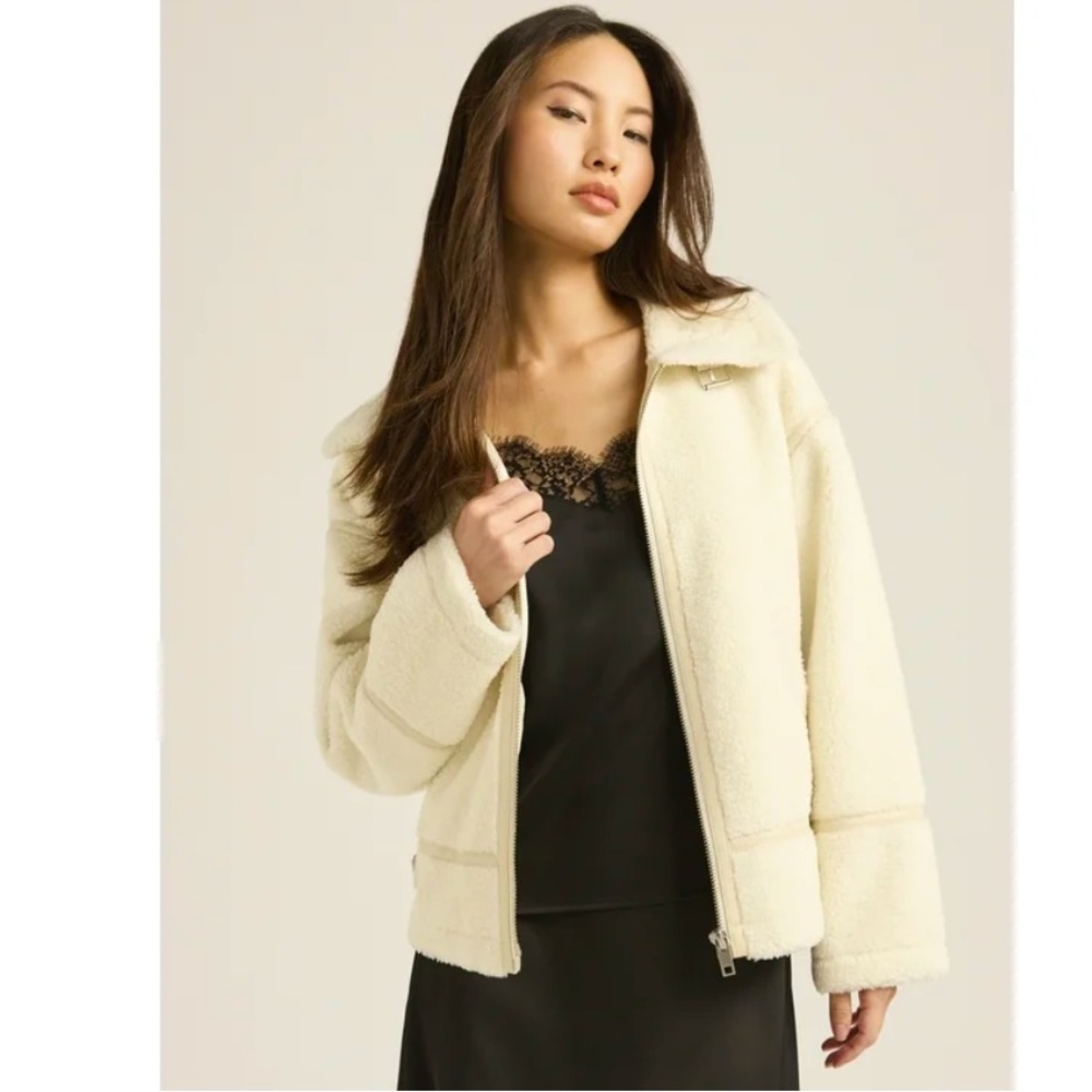 Scoop Faux Fur Oversized Teddy Jacket